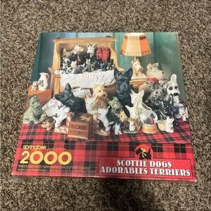 Springbok NIP vintage Scotty dogs adorable terriers 2000 piece puzzle